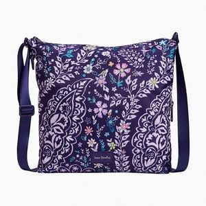 Vera Bradley EUC Belle Paisley Hipster Bag Recycled Materials Retired Pattern